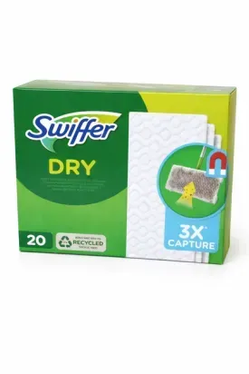 Сменные сухие салфетки для швабры Swiffer Dry, 20 шт 5413149049550 фото