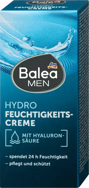 Зволожуючий крем для обличчя Balea MEN Hydro 75 мл з гіалуроновою кислотою 4066447855234 фото