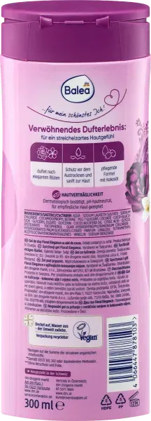 Гель для душу Balea Floral Elegance з кокосовою олією 300 мл 4066447878103 фото