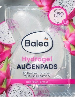 Гидрогелевые патчи для глаз Balea &ldquo;Holo&rdquo; с гиалуроновой кислотой, драконом фруктом и витамином C, 2 пары 4066447521887 фото