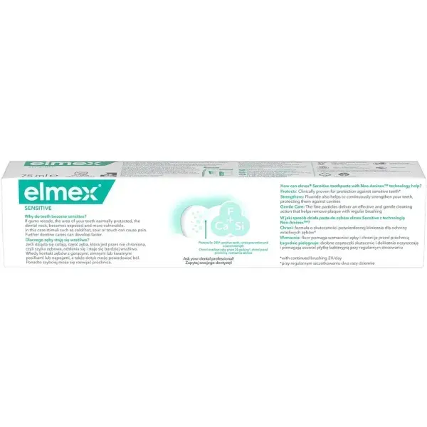 Зубна паста Elmex Sensitive для чутливих зубів 75 мл (Швейцарія) 4007965560200 фото