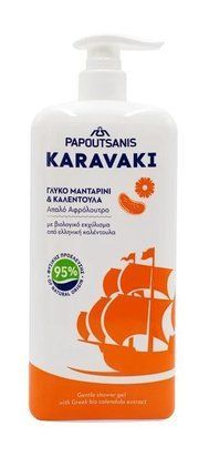Гель для душа / пена для ванны Papoutsanis Karavaki Календула и Мандарин 750 мл 5201109002819 фото