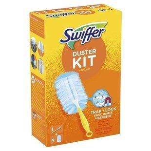 Щетка магнит для уборки пыли Swiffer duster Kit пипидастр с 4-мя сменными насадками 8006540307960 фото