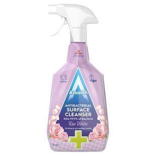 Антибактериальный спрей для очистки любых поверхностей Astonish Antibacterial Surface Cleanser Rose Water 750 2244583667 фото