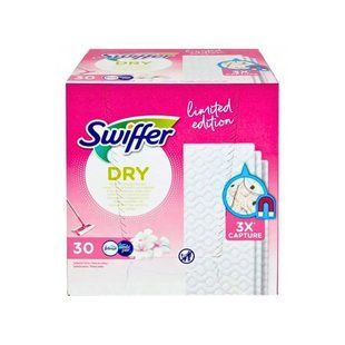 Сменные сухие насадки к швабре Swiffer Limited Pink Edition 30 шт 8700216565509 фото