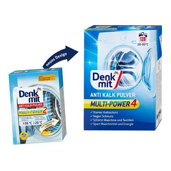 Порошок антинакип для пральної машини Denkmit Anti-Kalk, 1,5 кг &mdash; 128 прань 4066447789409 фото