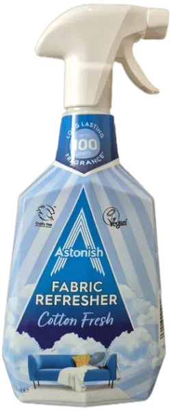 Нейтрализатор запахов для ковровых покрытий и одежды Astonish Fabric Refresher Cotton Fresh 750 мл 5060060211117 фото