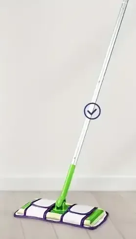 Багаторазова мікрофібра для швабри Swiffer на липучках (14 &times; 28.5 см) Зелена 80065400000 фото