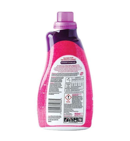 Гель для прання кольорової білизни The Pink Stuff Laundry Detergent Colour Care, захист кольору, 30 прань, 960 мл 5060033820865 фото
