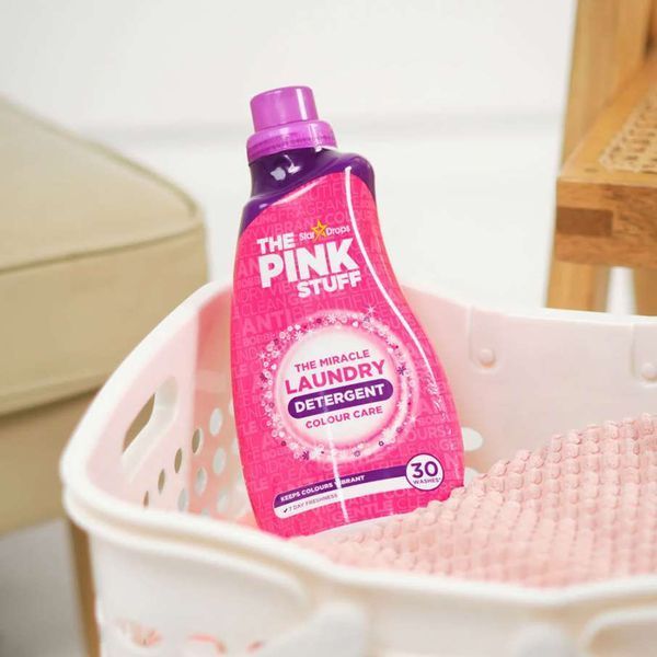 Гель для прання кольорової білизни The Pink Stuff Laundry Detergent Colour Care, захист кольору, 30 прань, 960 мл 5060033820865 фото
