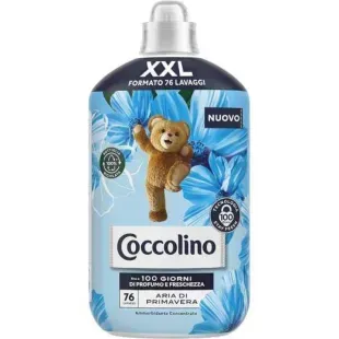 Кондиционер для стирки концентрат COCCOLINO Ammorbidente Concentrato Aria di Primavera, 76 стирок, 1,75 л 8720181351556 фото