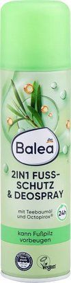 Дезодорант-спрей для ног Balea 2in1 Foot Protection Аэрозоль 200 мл, Германия 4066447438413 фото