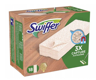 Сухие салфетки для пола Swiffer Dry Parket Laminat, 18 шт, 21&times;26 см 5413149232754 фото