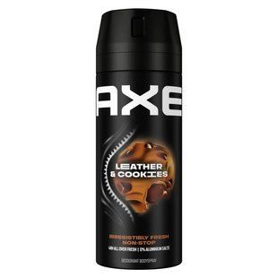 AXE Leather & Cookies Дезодорант-спрей 150 мл | вибуховий аромат шкіри й печива, 48 год захисту без плям 8710447285428 фото