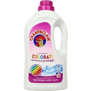 Гель для прання кольорового одягу Chanteclair Colorati ravviva e protegge, 1260 мл (28 прань) 8015194530754 фото