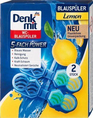 Подвесной блок для унитаза Denkmit Лимон 2 шт 2217941887 фото