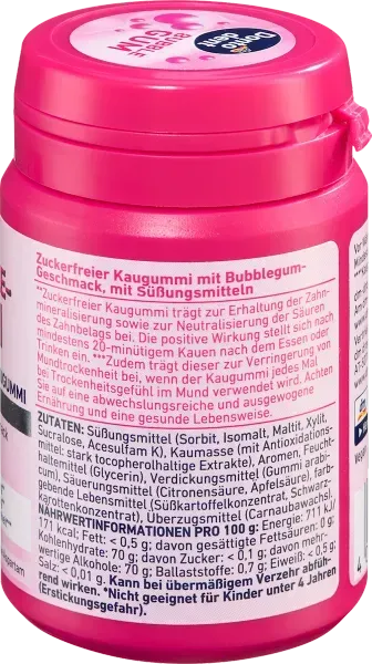 Жевательная резинка Dontodent Bubblegum без сахара, 50 шт. 4067796064735 фото