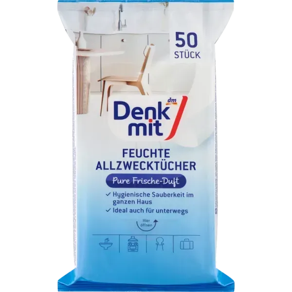 Серветки для прибирання Denkmit Pure Frische 50 шт 4066447016611 фото