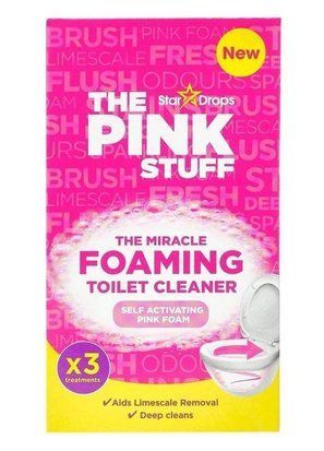 Порошок для чищення унітазу The Pink Stuff The Miracle Foaming Toilet Cleaner 3x100 г 5060033821664 фото
