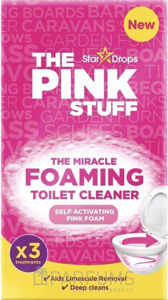 Порошок для чищення унітазу The Pink Stuff The Miracle Foaming Toilet Cleaner 3x100 г 5060033821664 фото