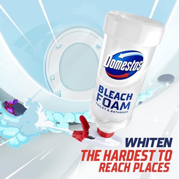 Пена для ванной комнаты и туалета Domestos Power Foam White Mint Boost, 435 мл 8720181659461 фото