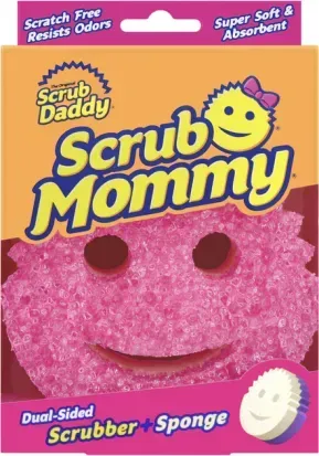 Губка кухонная Scrub Daddy Scrub Mommy розово-фиолетовая 5060481022040 фото
