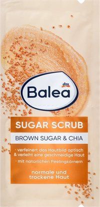 Скраб-пилинг Balea Brown Sugar Scrub 2 &times; 8 мл | натуральные частицы тростникового сахара, экстракт чиа 4066447342000 фото