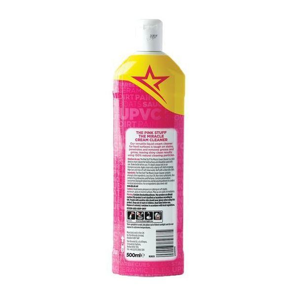 Абразивный крем для чистки твердых поверхностей Pink Stuff Cream Cleaner 500 мл 5060033823675 фото