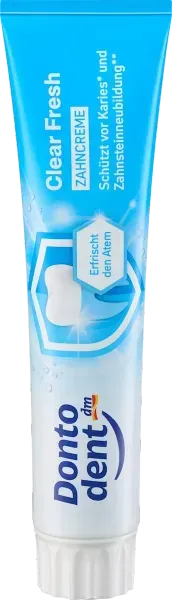 Антибактериальная зубная паста Dontodent Clear Fresh, 125мл 4066447711769 фото