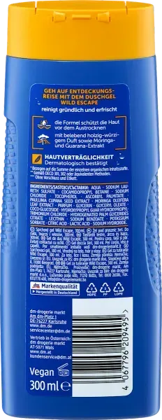 Гель для душа Balea MEN Duschgel Wild Escape 3in1 300 мл свежесть для тела лица и волос 4067796209495 фото