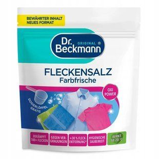 Сіль для виведення плям Dr. Beckmann OXI POWER COLOR з мірною ложкою 400г 4008455095912 фото