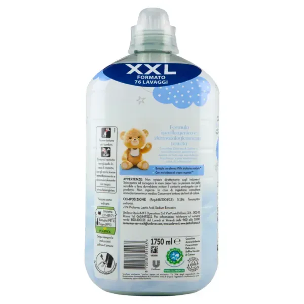Кондиціонер для прання концентрат COCCOLINO XXL Delicato & Soffice, 1750 мл (76 прань) 8720181351563 фото