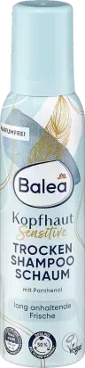 Сухой шампунь-пенка Balea Trockenshampoo Schaum Kopfhaut Sensitive 150 мл свежесть и объём для чувствительной 4067796069556 фото