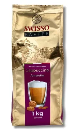 Капучино Swisso Kaffee Cappuccino Amaretto 1000 г, Германия 4260623231304 фото