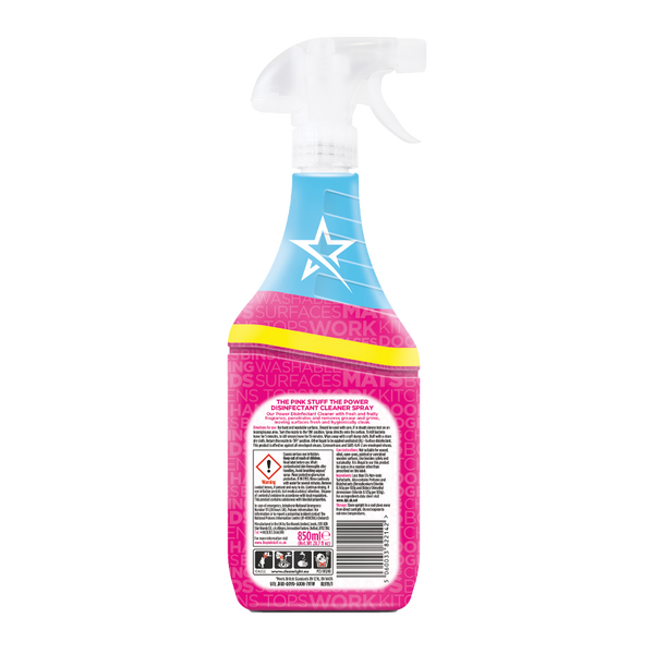 Универсальное дезинфицирующее средство The Pink Stuff Power Disinfectant Cleaner, 850 мл 5060033822142 фото