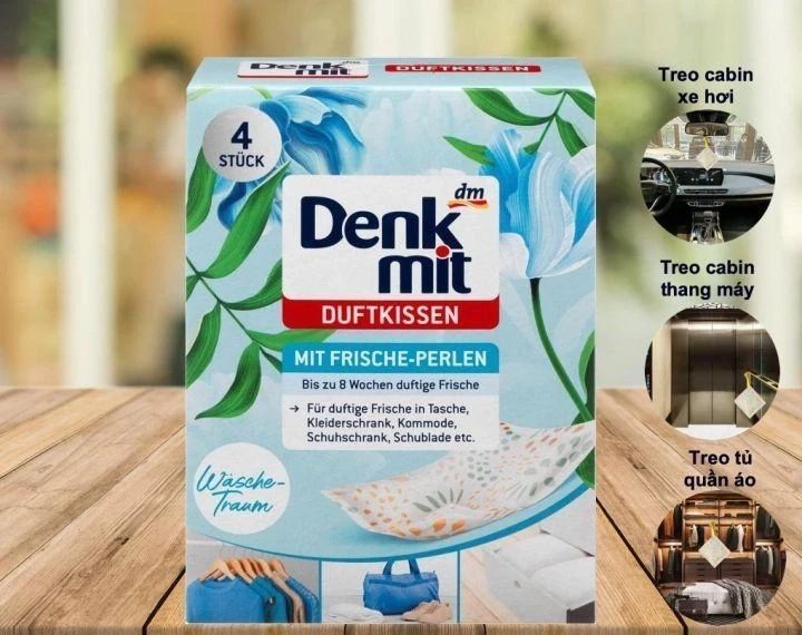 Освіжувач білизни Denkmit Duftkissen mit Frische-Perlen для шафи Свіжість 4 пакети 4058172174728 фото