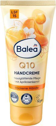 Крем для рук Balea Handcreme Q10 з абрикосовою олією SPF 15, 100 мл 4066447411140 фото
