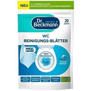 Серветки для чищення унітазу Океанський бриз Dr. Beckmann 20шт 4008455097114 фото