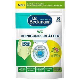 Серветки для чищення унітазу Dr. Beckmann Цитрусова сенсація 20шт 4008455097015 фото