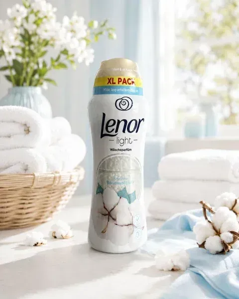 Ароматические гранулы для стирки Lenor Cotton Blossom, аромат хлопка, парфюм для белья, 510 г 8700216284844 фото
