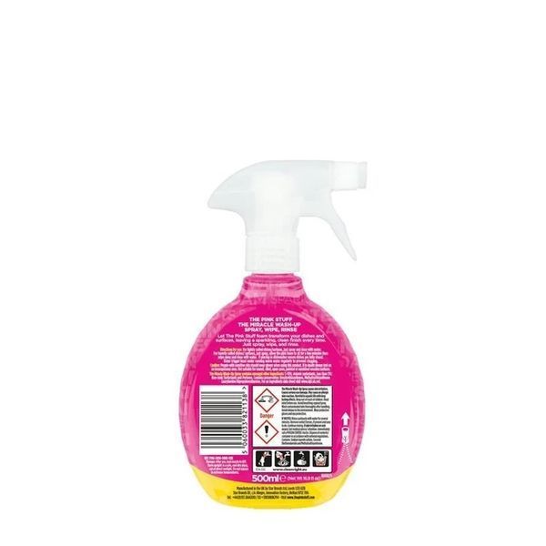 Засіб для миття посуду та чищення всіх поверхонь від жиру The Pink Stuff The Miracle Wash-Up Spray 500мл 5060033821138 фото