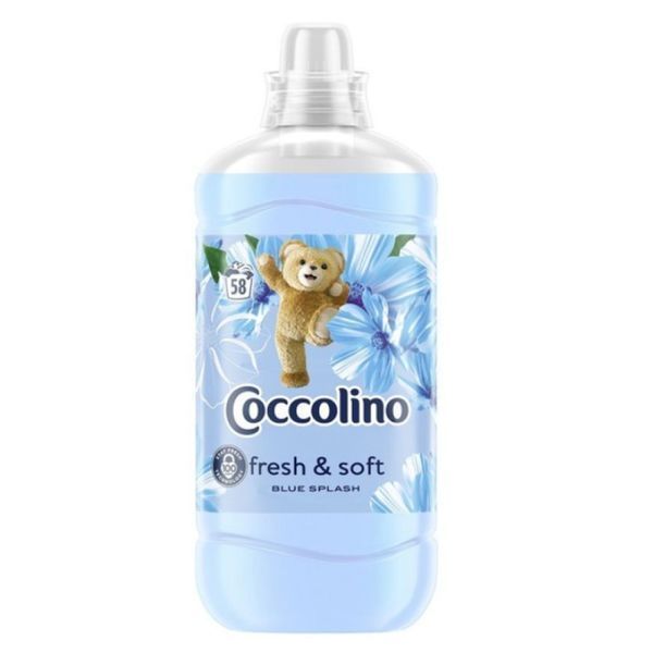 Ополіскувач для білизни Coccolino Fresh Soft Blue Splash, 1,45 л, 58 прань 8720181410611 фото