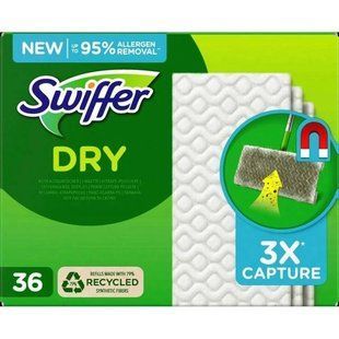 Сменные сухие салфетки для швабры Swiffer dry 36 шт 5410076545476 фото