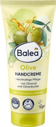 Balea Handcreme Olive 100 мл &mdash; інтенсивне живлення, оливкова олія + батер, пантенол, Vegan 4067796145953 фото