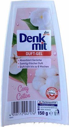 Гелевый освежитель воздуха Denkmit 2 в 1 Cozy Cotton 150 г (4058172047176) 4058172047176 фото