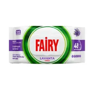 Вологі серветки для прибирання Fairy Lavanta, 100 шт. 8681554633115 фото