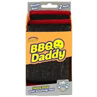 Сверхпрочная губка для чистки Scrub Daddy BBQ Scour daddy Steel 2 ШТ, 1уп 5060481024051 фото