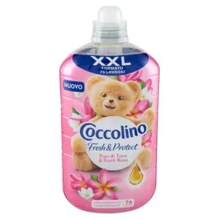 Кондиціонер для прання концентрат Coccolino Fresh & Protect Fiori di Tiar&egrave; & Frutti Rossi, 1750 мл, 76 прань 8720181351587 фото
