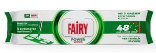 Серветки вологі для прибирання підлоги Fairy Power з ароматом білого мила, 50 шт 8681554633221 фото