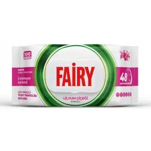 Вологі серветки для прибирання Fairy Lilyum , 100 шт. 8681554633122 фото